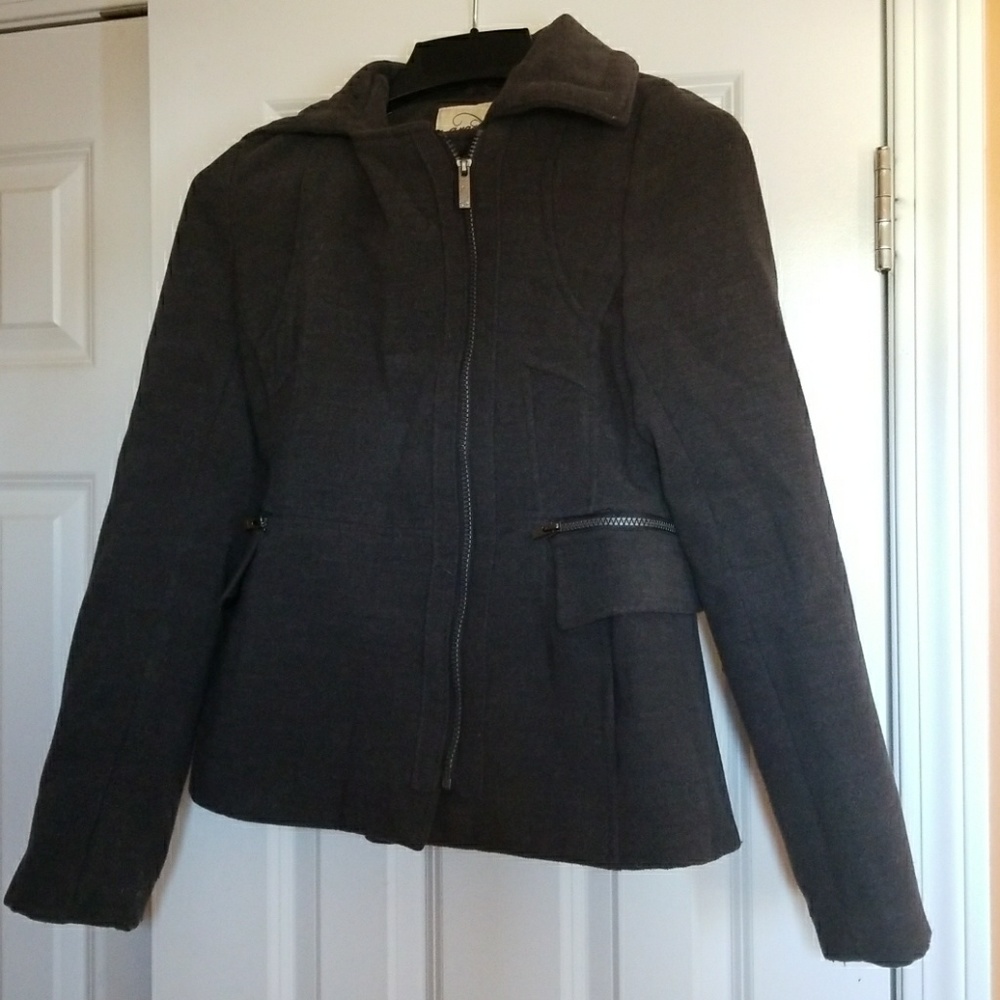Charcoal gray p-coat for teen/college
